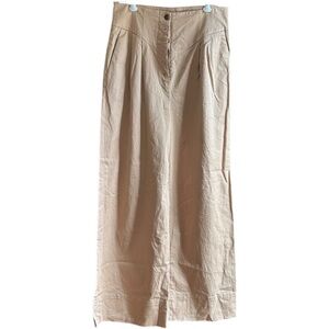 Gianni Bini tan high waisted wide leg pants Size 4